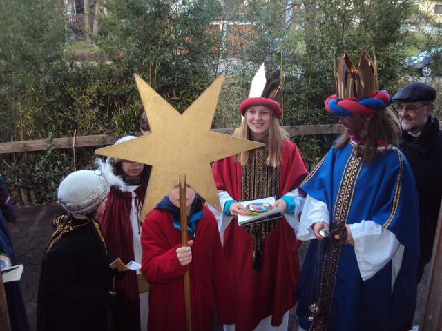 die Sternsinger am Schützenheim Nornheim