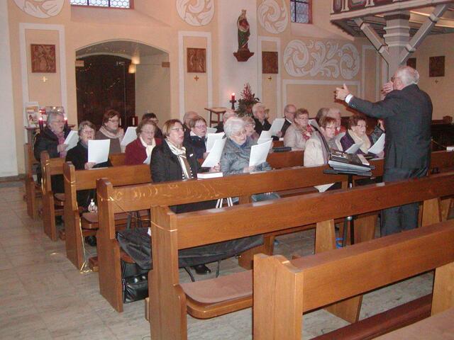 Der Kirchenchor in Anzefahr