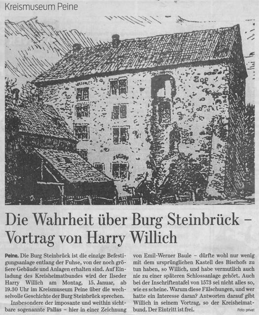 Ausschnitt aus Braunschweiger Zeitung vom 13.01.2018