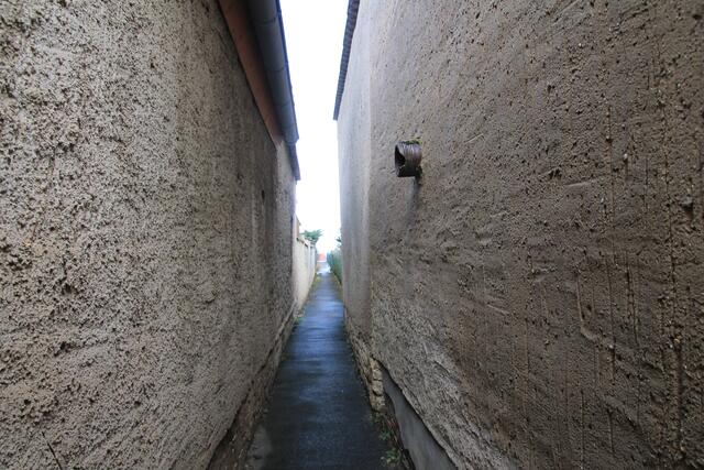 Durch diese (hohle) Gasse mussten wir gehen,