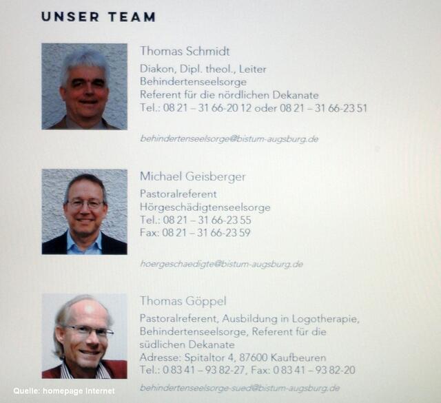 das Team der Behindertenseelsorge Teil 1 | Foto: Internet