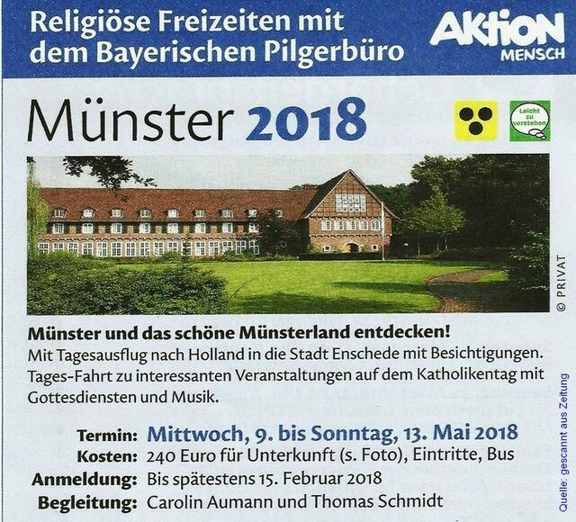 Mehrtagesfahrt Münster 2018