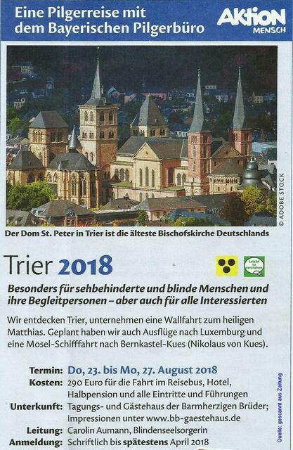 Mehrtagesfahrt Trier 2018