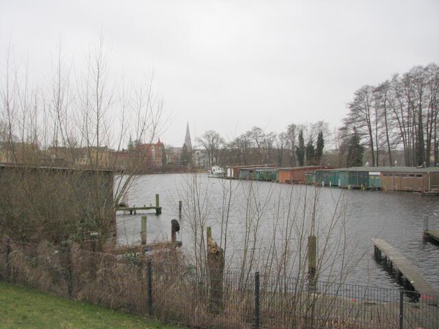 Blick zur Schweriner Schelfkirche