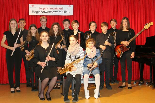 Die erfolgreichen Teilnehmer aus der Musikschule Wertingen beim 55. Wettbewerb "Jugend musiziert".