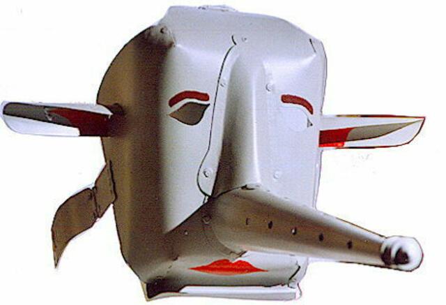 Schnarregackl aus Kissleg, orientiert an einer geschnabelten Schandmaske