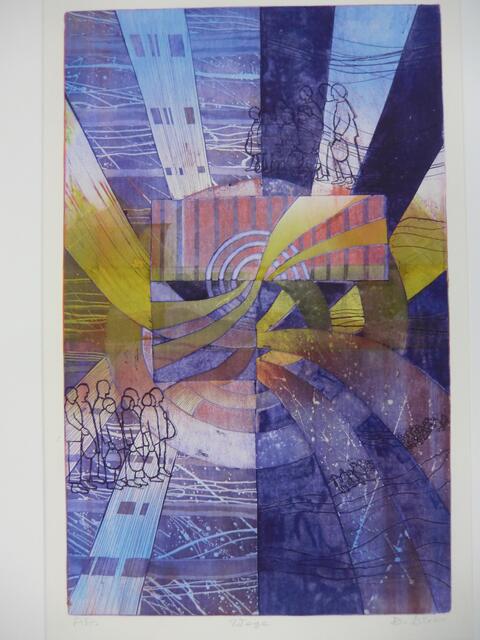 Farbradierung von Barbara Dix aus Diedorf