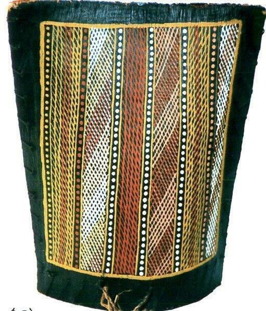 Australien, Sammelbox aus Rinde der Aborigines