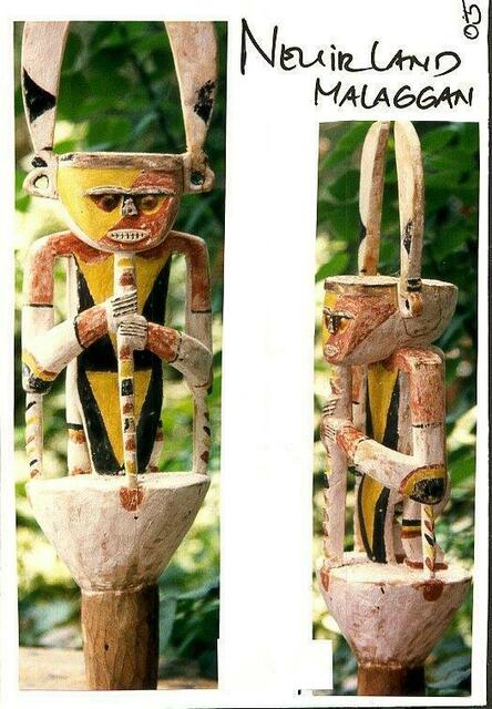 Neuirland, Figur der Mallaggan-Totenfeier