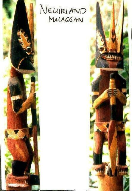 Neuirland, Figur der Mallaggan-Totenfeier