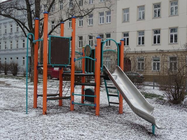 Winter auf dem Musilplatz im 16. Wiener Gemeindebezirk Ottakring