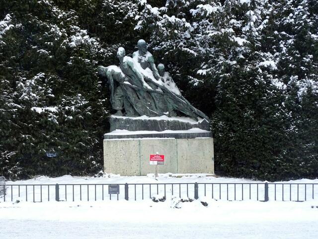 Winter im Kongresspark im 16. Wiener Gemeindebezirk Ottakring