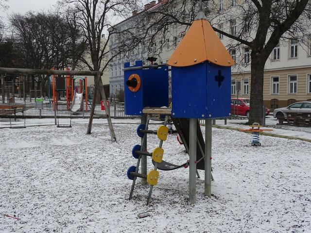 Winter auf dem Musilplatz im 16. Wiener Gemeindebezirk Ottakring