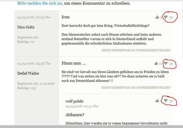 Screeshot SVZ : Wow da sind alle gleichzeitig einer Meinung.