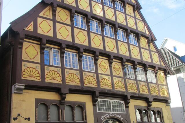 Das Degodehaus, erbaut 1502, erneuert 1888.