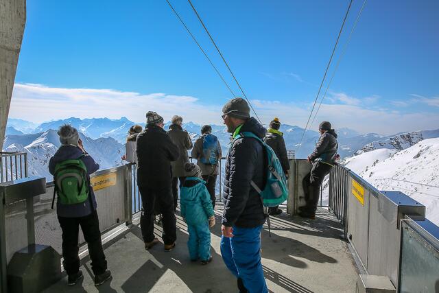 Nächste Station: Höfatsblick in 1932m Höhe.