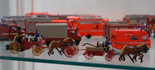 Vor langer Zeit: Einsatz mit Pferd und Löschpumpe