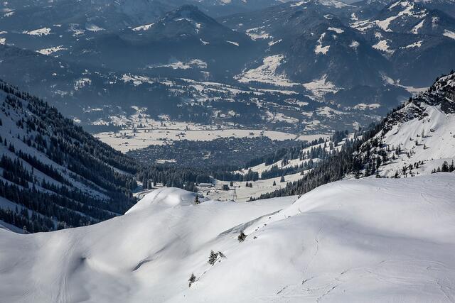 Blick nach Oberstdorf