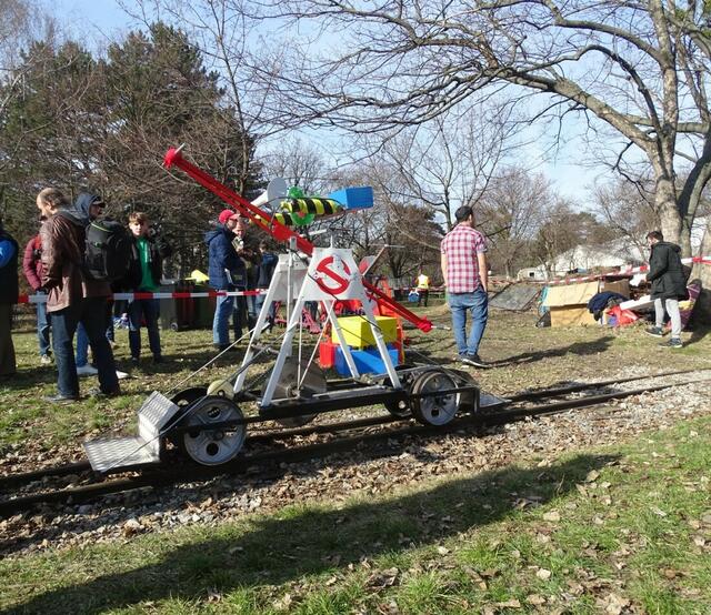 “Das verrückteste Draisinenrennen der Welt” auf der Liliputbahn im Wiener Prater am 11. März 2018