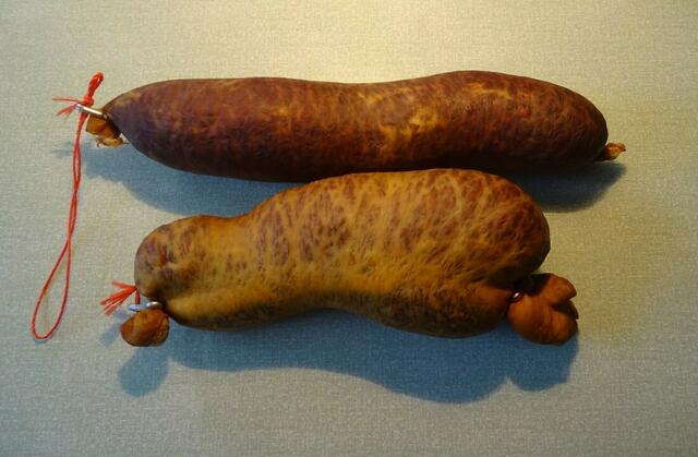 Thüringer Fleischrotwurst und Blutwurst