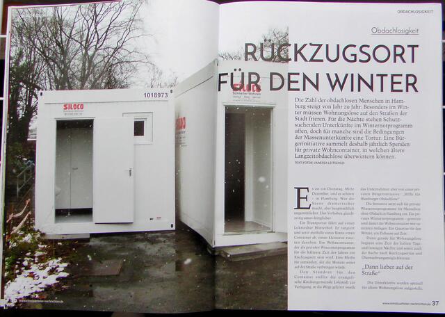 Alle Obdachlosen von der Straße bekommen? Geht das? Ich habe einen Traum, den ich konsequent verfolge. Dafür habe ich eine Bürgerinitiative ins Leben gerufen. Quelle: https://jetztrettenwirdiewelt.de/max-ueber-seine-obdachlosenprojekt-wohnen/ (Foto: Eimsbütteler Nachrichten - Das Magazin)