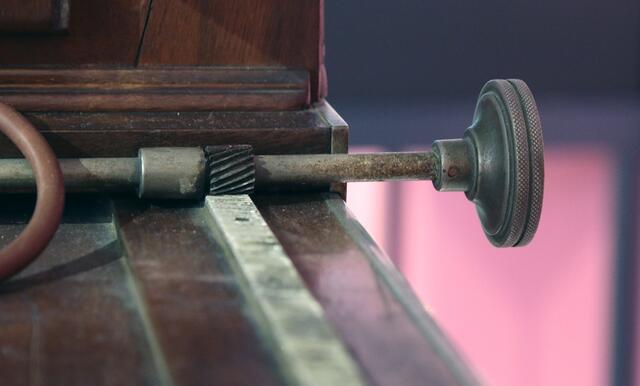 Detail eines Fotoapparats von Damals