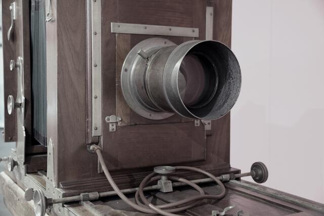 Detail eines Fotoapparates