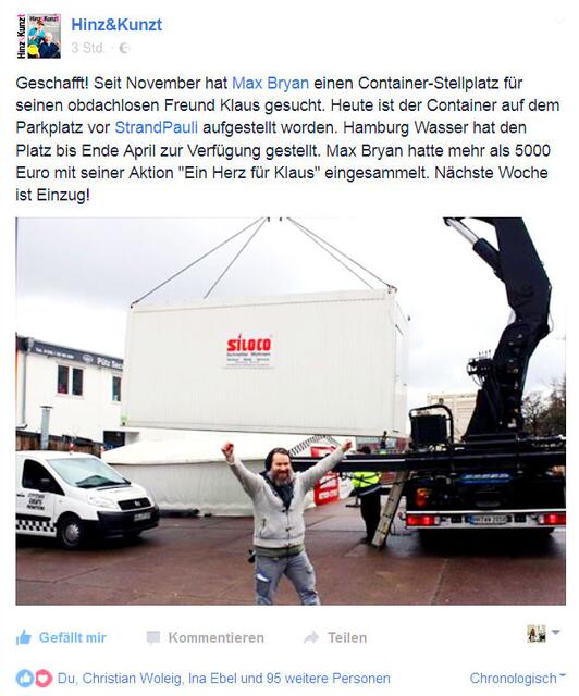 Winter 2017 - Der Container steht: http://goo.gl/bMccyE