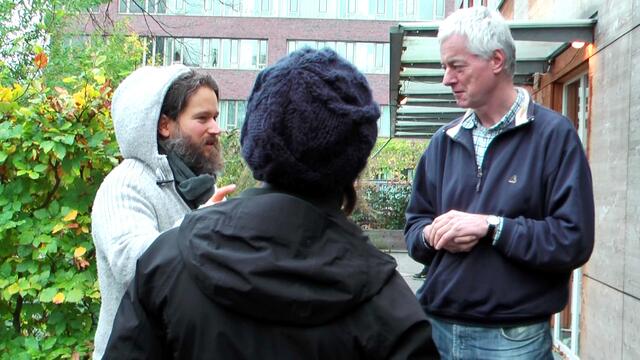 Rechts im Bild - Leiter der TAS in der Bundesstrasse - Herr Uwe Martiny
