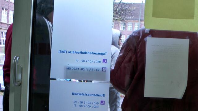 Start an der TAS in der Bundesstrasse 101. Jedes Jahr werden hier die Wohncontainer für Obdachlose vergeben.