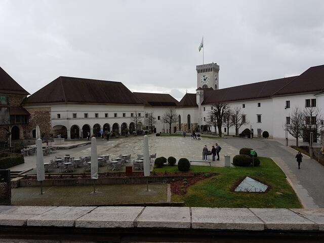 Innenhof Burg Ljubljana!