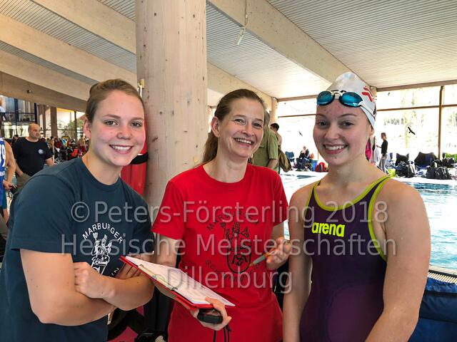 1. Wettkampftag: v.l. Zara Ziegler, Nathalie Richter, Lina Wagner
