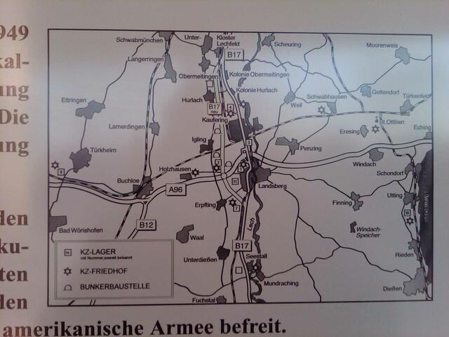 Dachauer Aussenlager des KZ-Bereiches Kaufering (Schautafel am Bahnhof Kaufering)