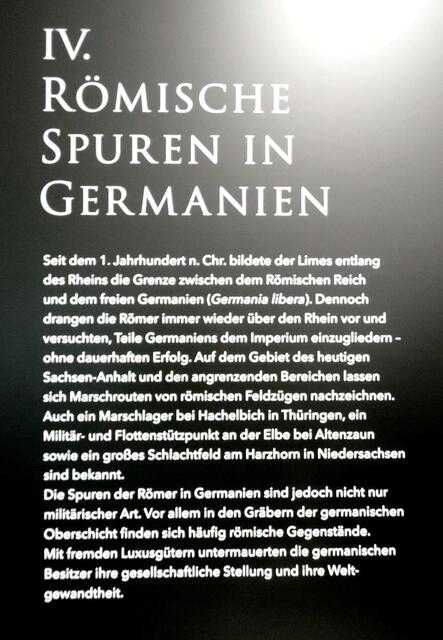 Die Sonderschau »ROMS LEGIONEN unterwegs in der Arche Nebra !