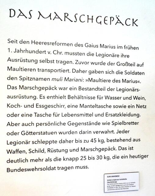Die Sonderschau »ROMS LEGIONEN unterwegs in der Arche Nebra !