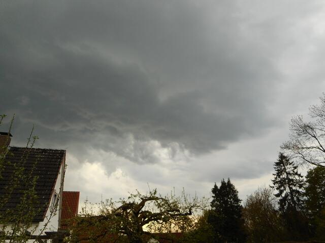 Gegen 16.30 Uhr wurde es immer windiger ...