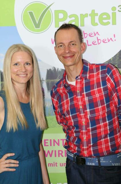 Die  Landesvorsitzende Christine Rustler,und der Stellvertretende Bundesvorsitzende Hendrik Lange | Foto: V-Partei³