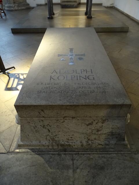 Grab von Adolph Kolping in der Minoritenkirche von Köln