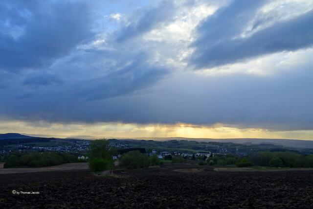 Wolken über dem Erzgebirge