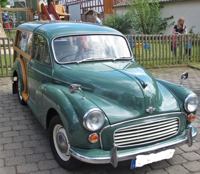 Morris Minor Traveller, Baujahr 1965, Holzaufbau