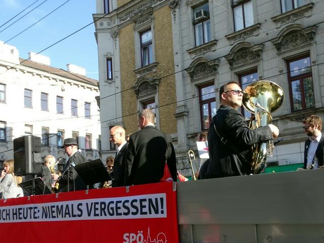 1. Mai 2018 in Wien: Maiaufmarsch der SPÖ Wien. Thaliastraße.
