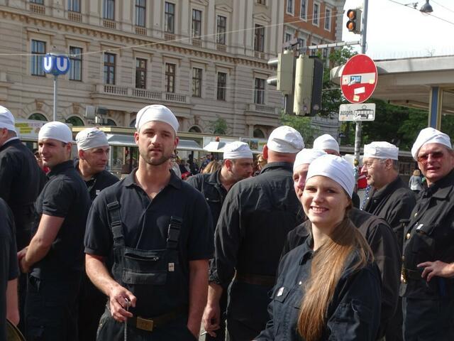 1. Mai 2018 in Wien: Maiaufmarsch der SPÖ Wien. Bei der Votivkirche.
