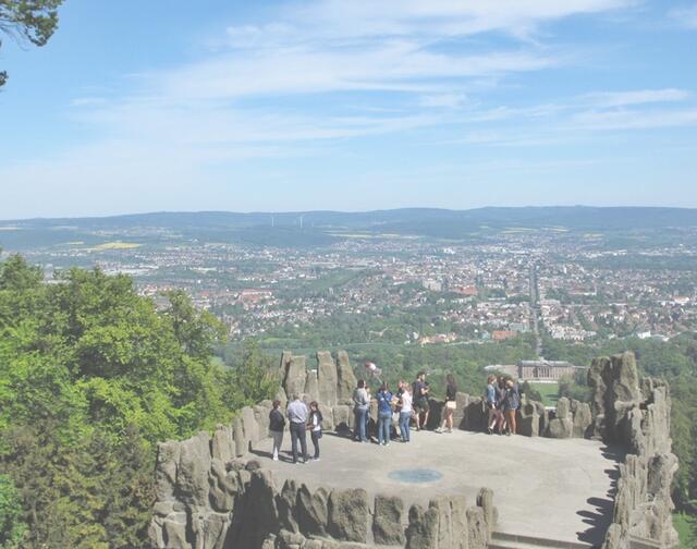Ein Aussichtspunkt unterhalb des Herkules