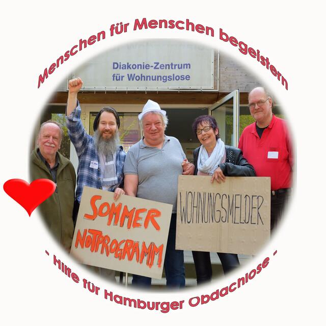 Gemeinsam ein Zeichen setzen - 1. Hamburger Sommernotprogramm - Unterbringung von Obdachlosen auch im Sommer www.hamburger-obdachlose.de