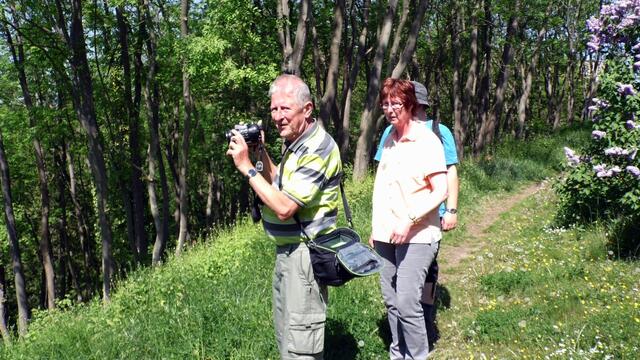 Mit Wolfgang E. durch den blühenden Steinbruch Nebra - am 8.5.2018 !