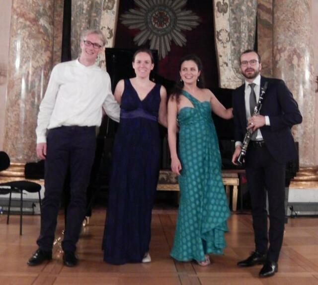 Die Künstler v. r. Andreas Lipp, Katharina Konradi, Katharina Groß und Florian Zeuner standen bereits bei den Ludwigsburger Schlossfestspielen gemeinsam auf der Bühne.