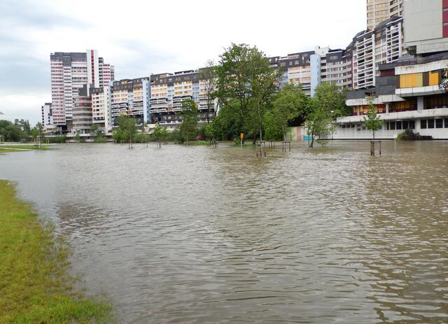 Gleich nach der Fertigstellung konnte sich das Gebiet im Juni 2013 bewähren.