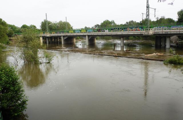 Bei Hochwassern ist das Gebiet großflächig überschwemmt.