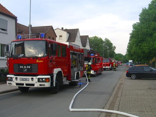 Die Schützenallee war für ca. eine Stunde vollgesperrt.