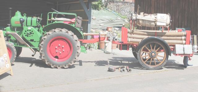 Flader Motorpumpe ZW 3, Baujahr 1935, und ein Allgaier, Baujahr 1950